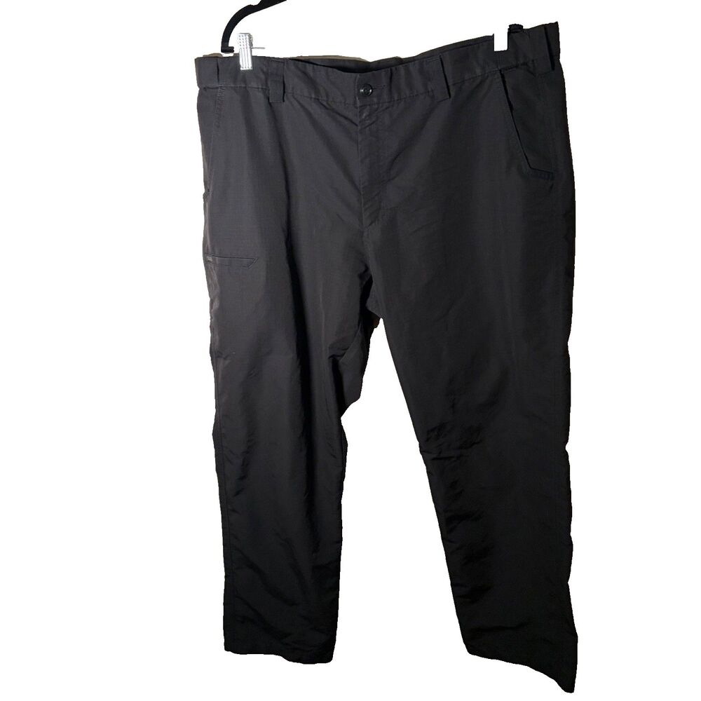 5.11 Tactical Pants Men's 42 x 32 Chino Pockets Black Work Bottoms Solid